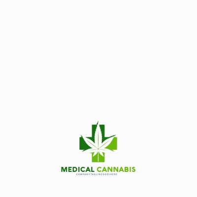 Medical Cannabis Logo Template