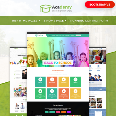 Academy - Education, Learning Courses & Institute Website Template