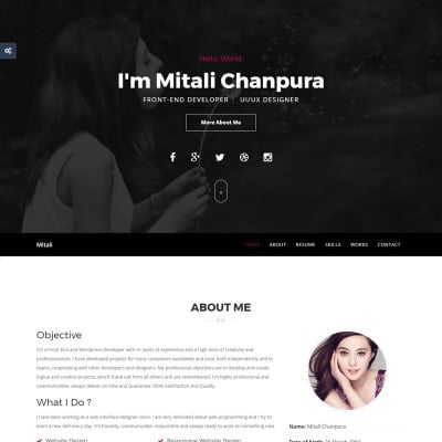 jaguarcv responsive resumecv website template 65536 website templates