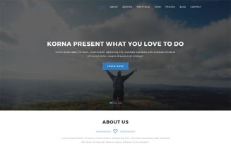 Korna - Portfolio Creative Landing Page Template