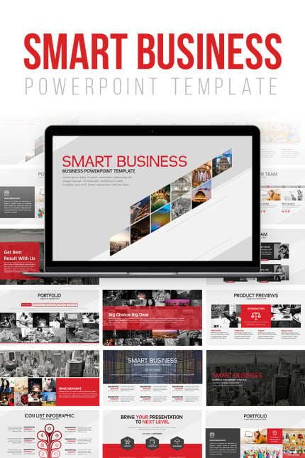 Template #65685 Presentation Ppt Webdesign Template - Logo template Preview
