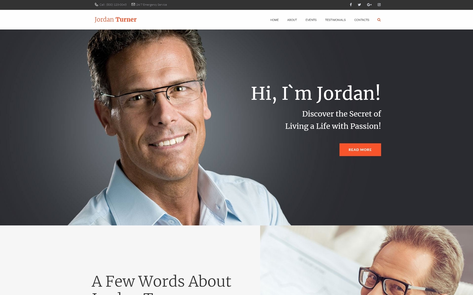 Jordan Turner - Life Coaching WordPress Theme New Screenshots BIG