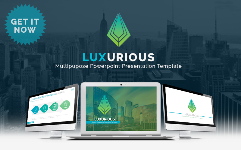 Luxurious - PowerPoint template PowerPoint Template