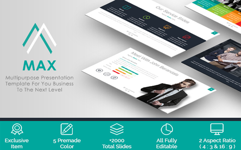 MAX - PowerPoint template PowerPoint Template
