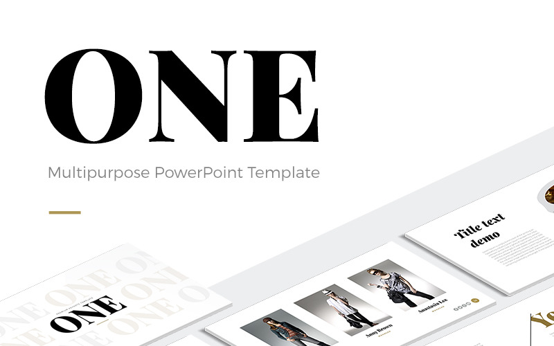ONE - Modern PowerPoint template PowerPoint Template