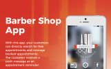 Hair Stylist Appointment Responsive App Vorlage Kleiner Screenshot Responsive App Vorlage für Friseursalon