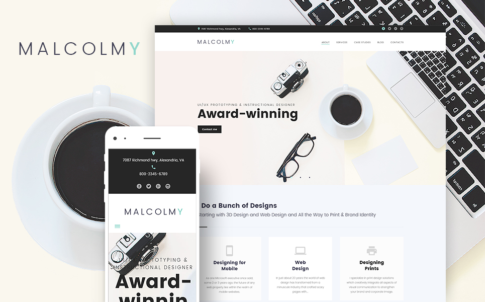 Tema De WordPress "MalcolmY" #65673 - captura de pantalla