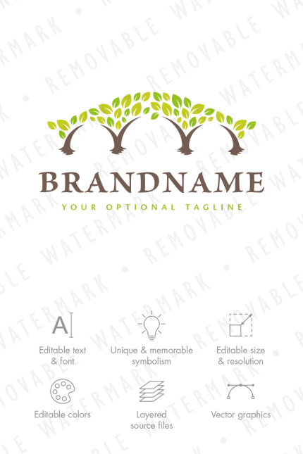 Template #65719 Nature Wave Webdesign Template - Logo template Preview