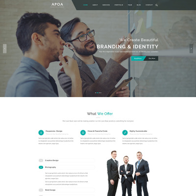 Apoa - Plantilla WordPress para Sitio de Empresa #65742