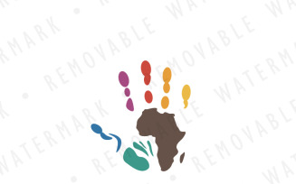 Hands for Africa Logo Template