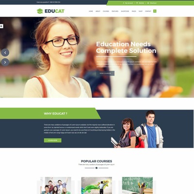 Template Web Flexível para Sites de Universidades №65726 #65726