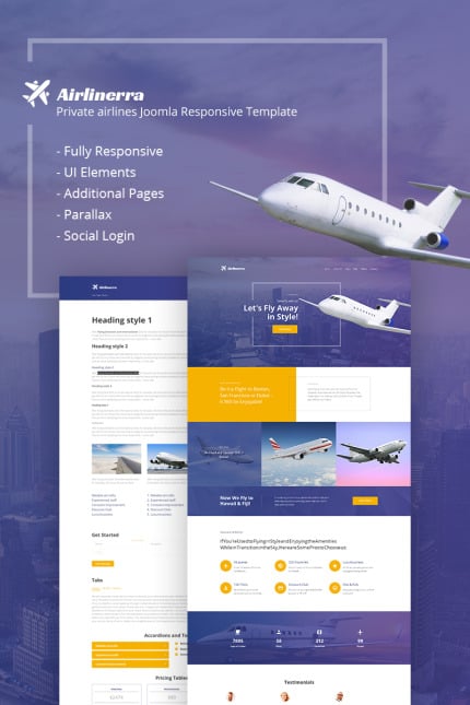 Template #65873 Private Airlines Webdesign Template - Logo template Preview