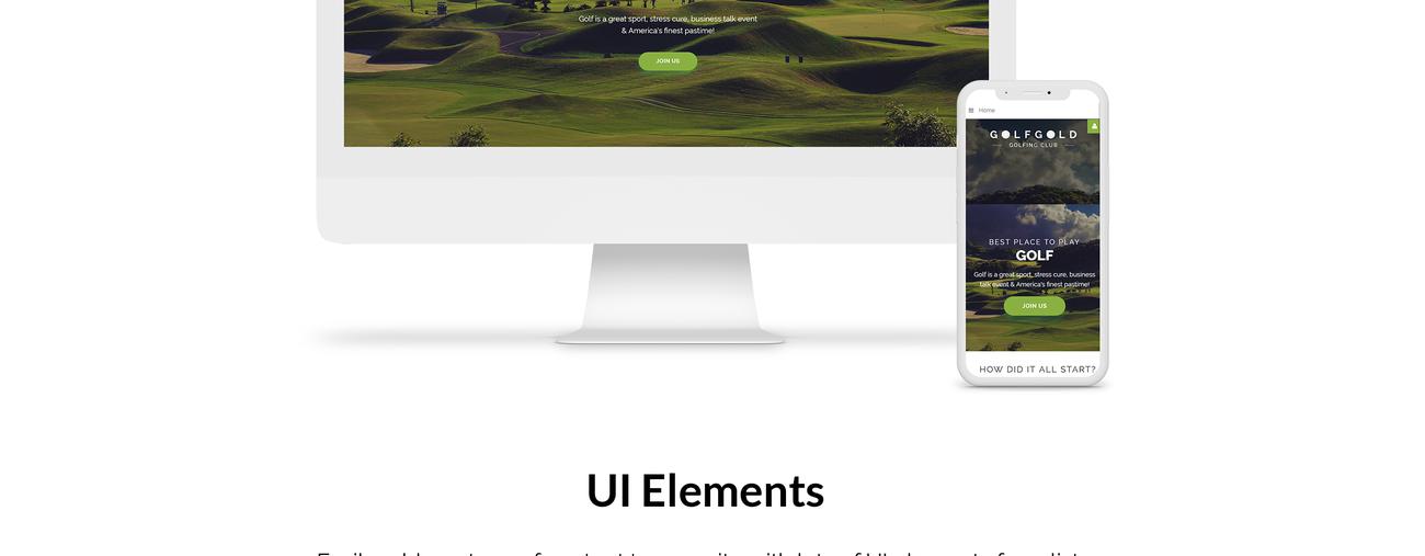 шаблон гольф-клуба joomla