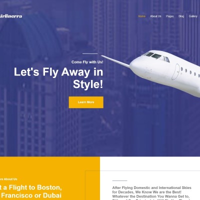 Airlinerra - Private Airline Joomla Template Airlinerra - Private Airline Joomla Template