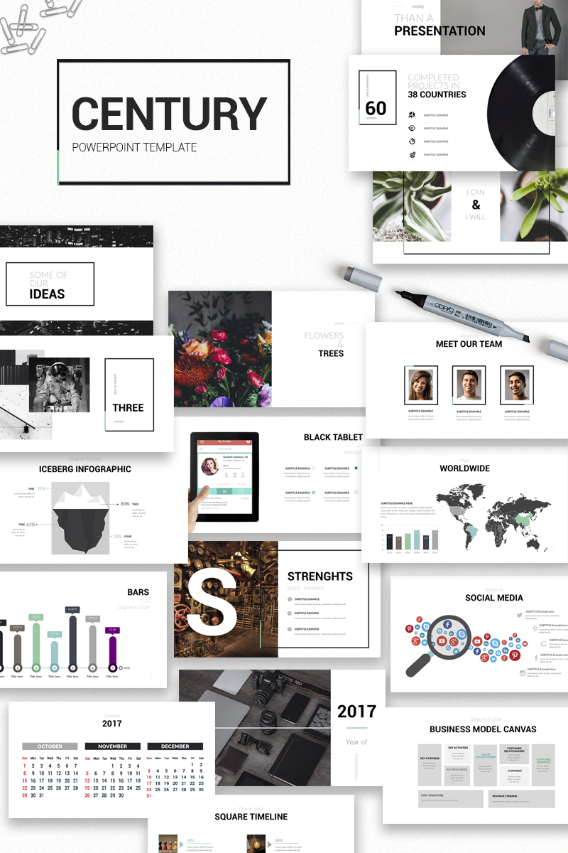 "Century -" modèle PowerPoint Premium #65813 - screenshot