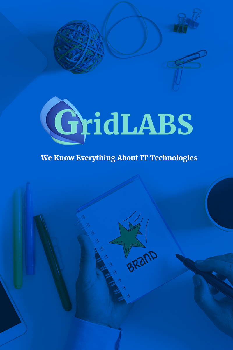 "GridLabs - IT Technologies Company Responsive WordPress Theme" Responsive WordPress thema №65885