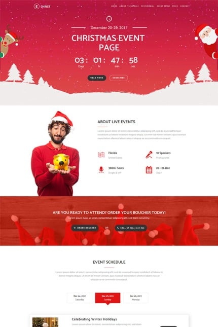 Template #65920 Christmas Conference Webdesign Template - Logo template Preview