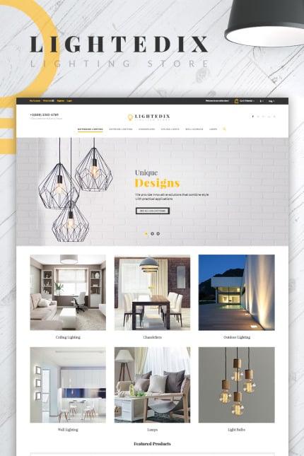 Template #65929 Store Lighting Webdesign Template - Logo template Preview