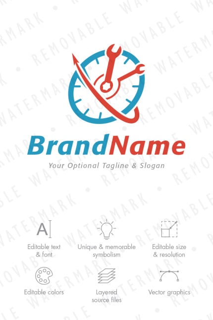 Template #65948 Fast Solution Webdesign Template - Logo template Preview