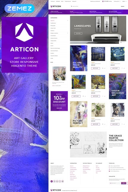 Kit Graphique #65949 Galerie Artiste Web Design - Logo template Preview