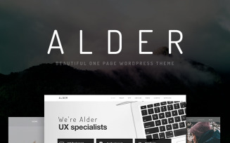 Alder - Modern OnePage WordPress Theme