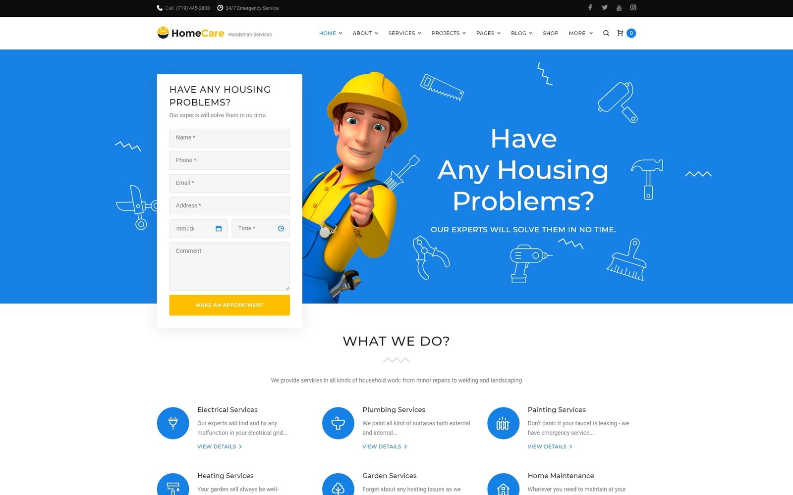 HomeCare - Handyman Services Responsive №65957