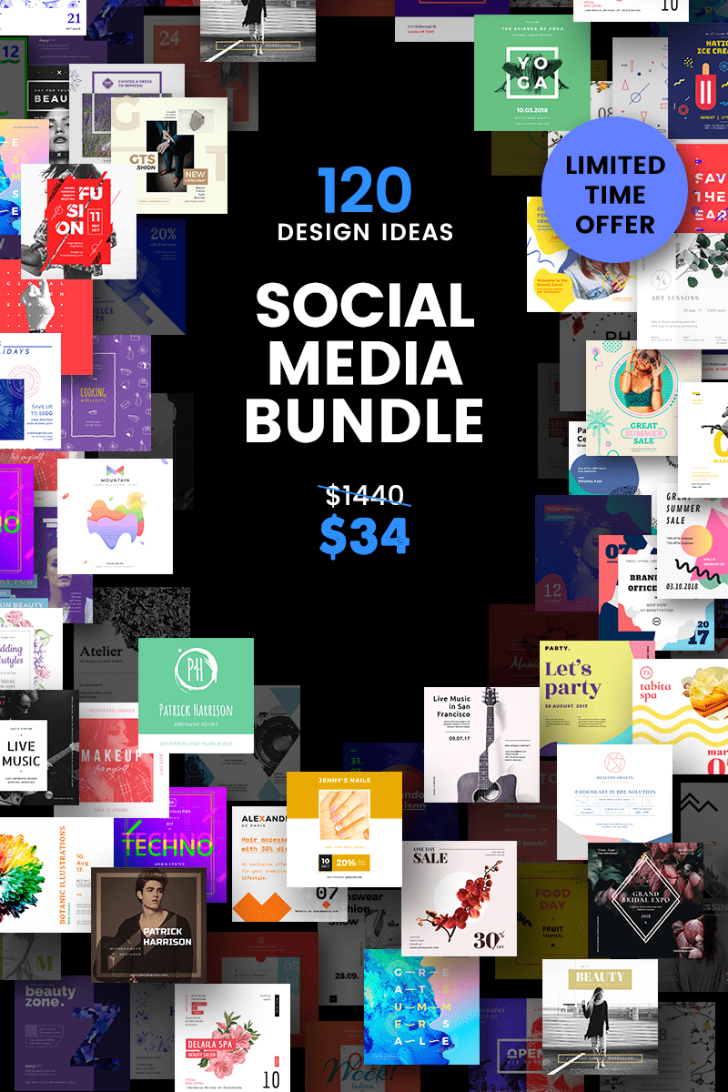 Social Media Cover Header Post Design Bundle 65987