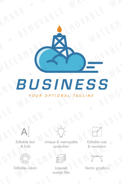 Kit Graphique #66012 Cloud Flamme Web Design - Logo template Preview