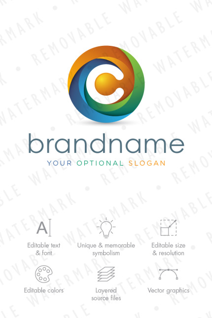 Template #66013 Circle Letter Webdesign Template - Logo template Preview
