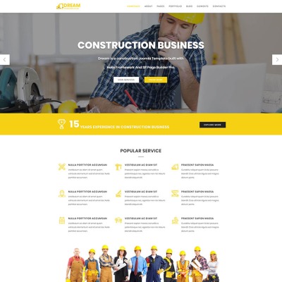 Dream - Construction Joomla Template