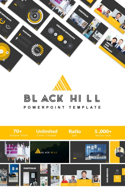 Template #66030 Hill Powerpoint Webdesign Template - Logo template Preview