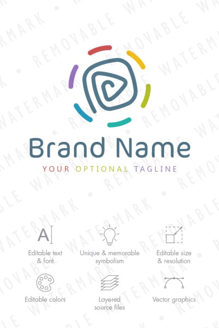 Template #66043 Media Circle Webdesign Template - Logo template Preview