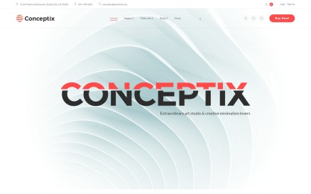 Conceptix - Art Studio WordPress Theme