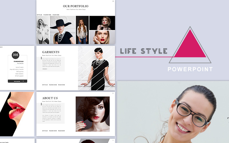 Life Style Presentation PowerPoint template PowerPoint Template