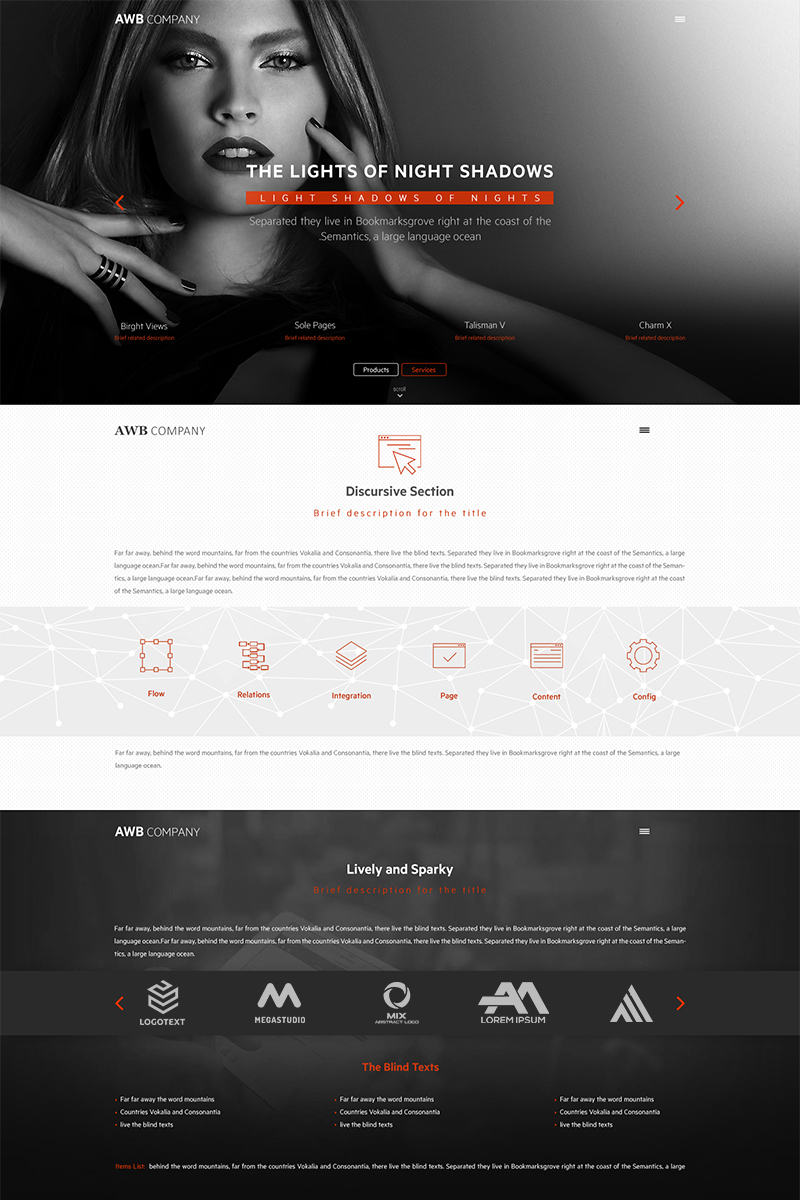 Light Shade PSD Template