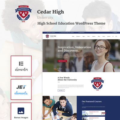 Tema WordPress Flexível para Sites de Universidades №66035 #66035