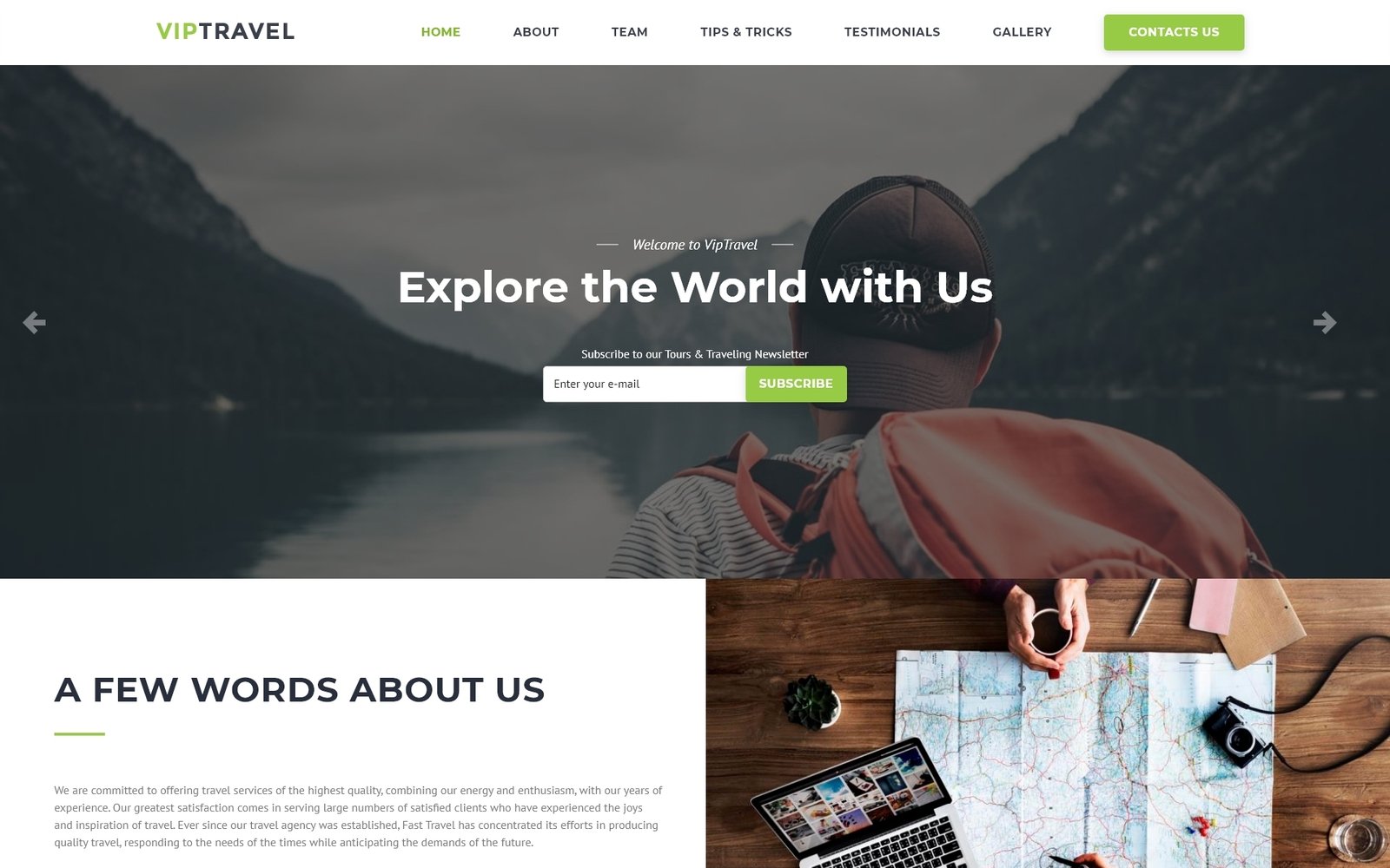 VIPTravel - Travel Agency HTML5 Templates de Landing Page №66021 - captura de tela