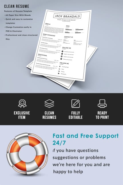 Template #66167 Resume Bebas Webdesign Template - Logo template Preview