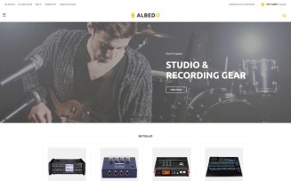 Albedo - Audio Store Magento Template Magento Theme