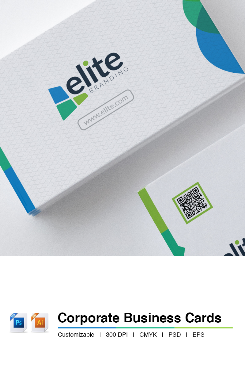 Corporate Clean - Business Card PSD sablon 66138