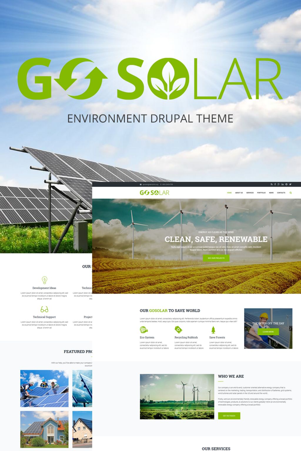 Go Solar - Eco & Nature / Environment Drupal Template