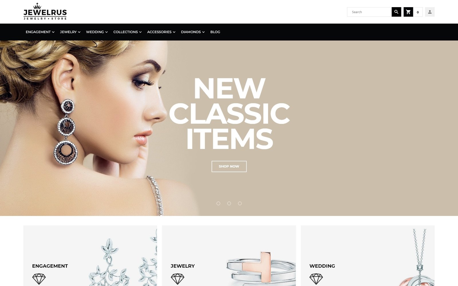 Responsivt Jewelrus - Jewelry Store Magento-tema #66100