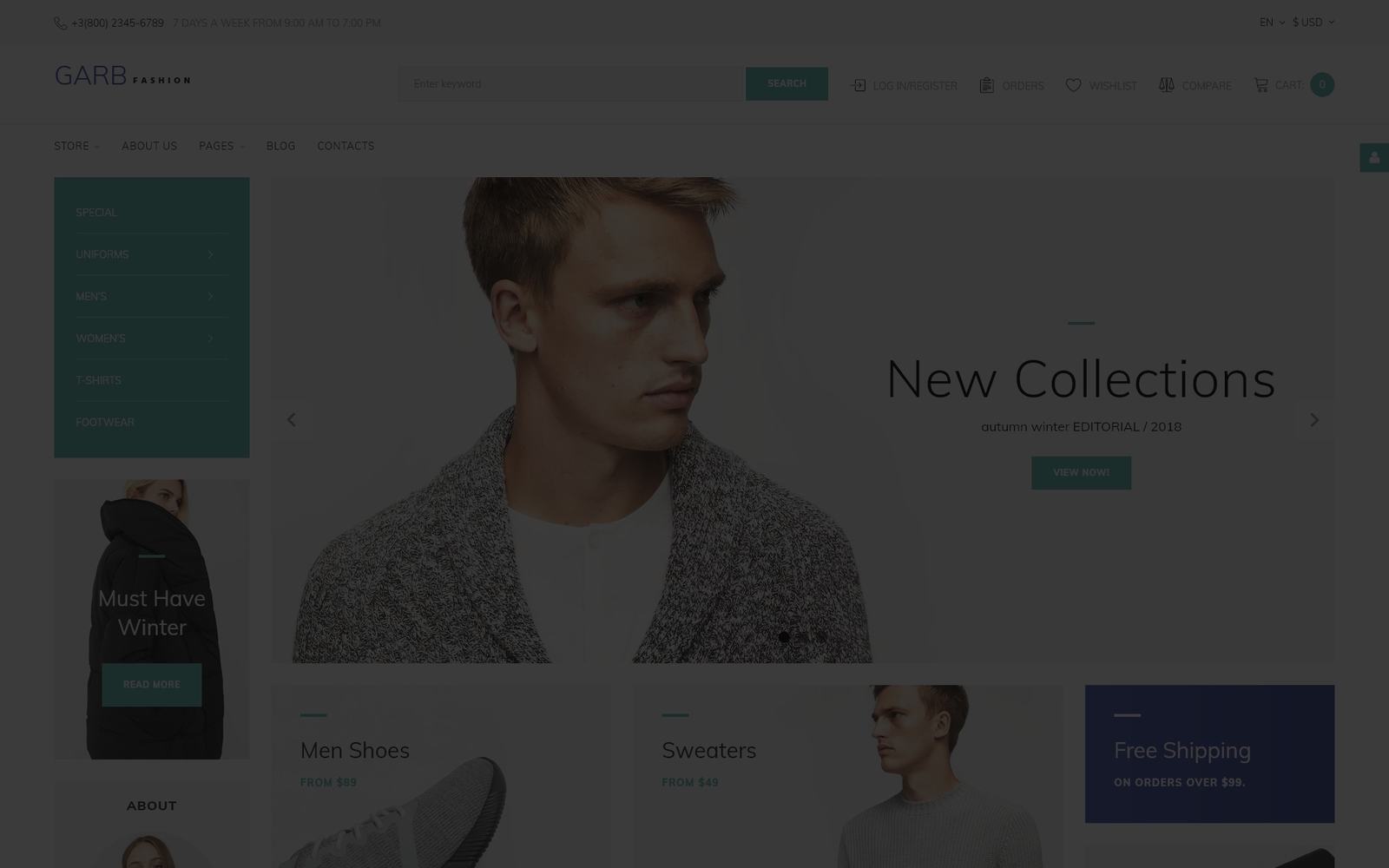 Reszponzív Garb Fashion - Fashion Store Joomla sablon 66165