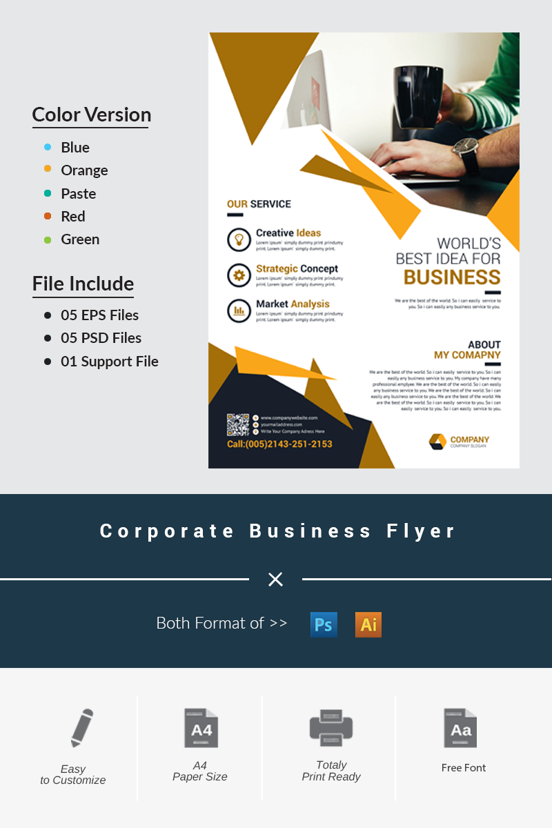 Corporate Business Flyer - Corporate Identity Template