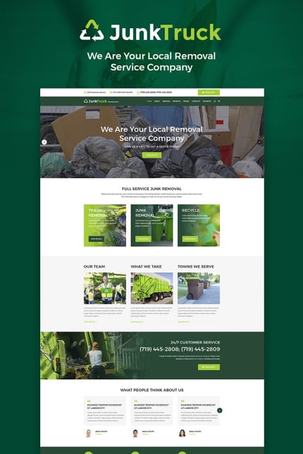 Template #66224 Business Waste Webdesign Template - Logo template Preview