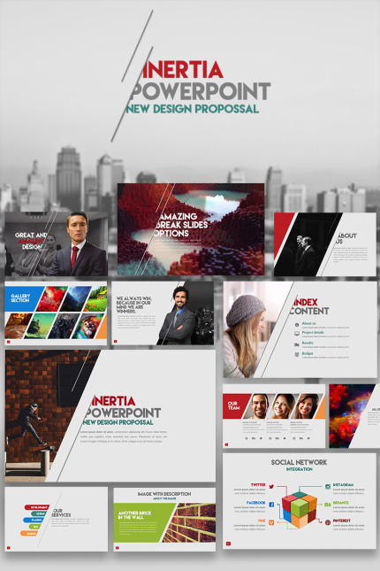 Template #66255 Business Infographic Webdesign Template - Logo template Preview