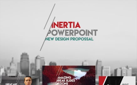 Inertia PowerPoint template PowerPoint Template