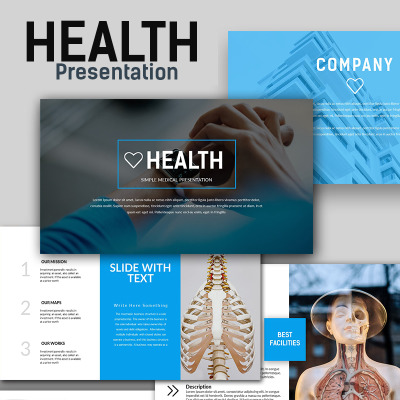 Modèle PowerPoint pour site médical #66295