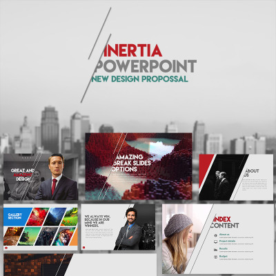 PowerPoint шаблон "Пример презентации с инфографикой" #66255