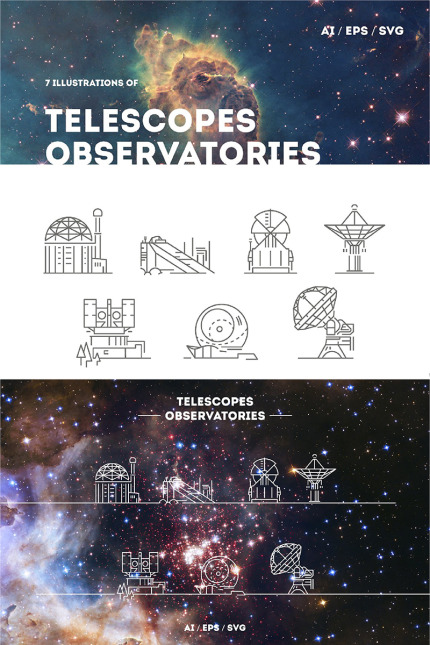 Kit Graphique #66318 Observatories Detector Web Design - Logo template Preview